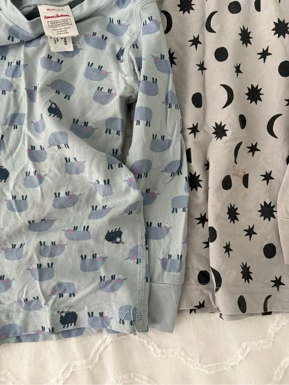 Hanna Andersson Toddler Pajama Trio - Pink, Blue & Gray Two Piece Pajamas